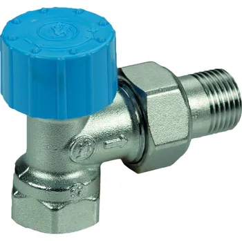 Hlavice pro radiátor Giacomini Jednoregulační termostatický ventil s montážním víčkem, rohový R401H 1/2"