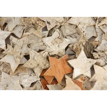 CANEA DEKORACE - HVĚZDA, březová kůra 4 cm Kusy: 1 kus