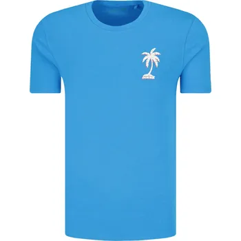 GUESS JEANS tričko tričko palmography | Barva:modrý | Velikost:M