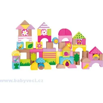 Hrací kostka Kostky dřevené trendy 66ks malované > varianta malované