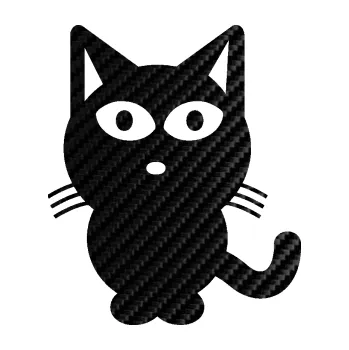 Samolepící dekorace SAMOLEPKA Kočka 034 levá (50 - 3D karbon černý) NA AUTO, NÁLEPKA, FÓLIE, POLEP, TUNING, VLASTNÍ TEXT, TISK, AUTOSAMOLEPKY.cz, POLEPY, OBRÁZEK, LOGO, SAMOLEPKY