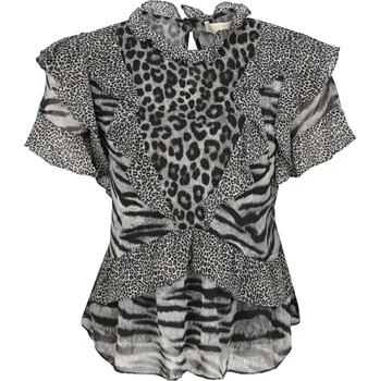 Dámská móda Michael Kors Halenka BENGAL CAT | Barva:černý | Velikost:S