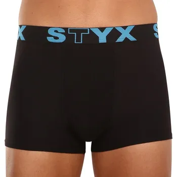 Boxerky Pánské boxerky Styx sportovní guma černé (G961) XL Možnost vrácení zboží ZDARMA do 120 dnů!