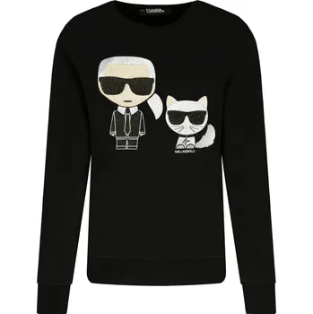Karl Lagerfeld Mikina Ikonik Karl &Choupette | Barva:černý | Velikost:XS