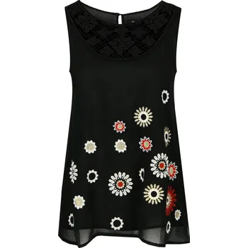 Dámské tričko Desigual Halenka TEBAS | Barva:černý | Velikost:XS