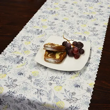 Ubrusová šála v metráži Viva - šedá 38 zakončení vlnkou