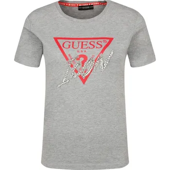 Dámské oblečení GUESS JEANS Tričko ICON | Barva:šedý | Velikost:XS