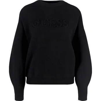 Dámský svetr GUESS JEANS Svetr LS CN AUDREY | Barva:černý | Velikost:M