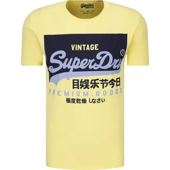 Superdry Tričko VL O | Barva:žlutý | Velikost:M