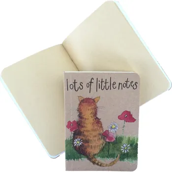 Zápisník Zápisník s kočkou a vlčími máky - design Alex Clark