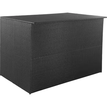 Zahradní nábytek vidaXL Marketos Zahradní úložný box černý 150 x 100 x 100 cm polyratan