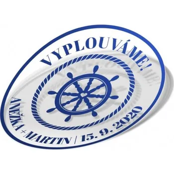 Svatební dekorace Svatební samolepka kormidlo