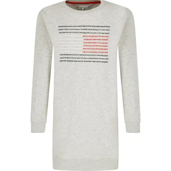 Dámské šaty Tommy Hilfiger Šaty FLAG SLOGAN | Barva:šedý | Velikost:122