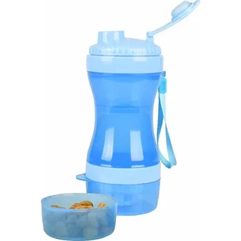 Miska pro psa Cestovní napáječka a zásobník na krmivo FLAMINGO Bassie 9,5x21cm