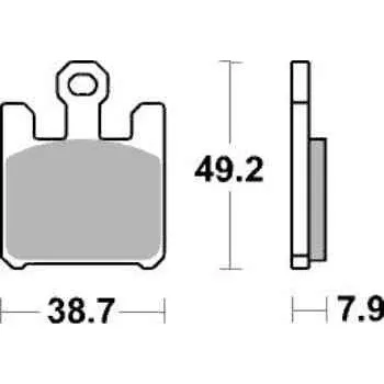 Brzda pro motocykl Brzdové destičky DP Brakes přední KAWASAKI ZX-10R rok 04-07