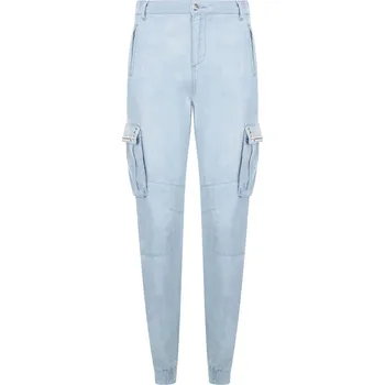 Dámské kalhoty My Twin Jogger kalhoty | Barva:světlo modrá | Velikost:27