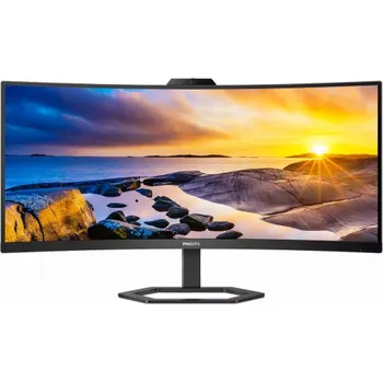 Monitor Philips LCD 34E1C5600HE 34" zakřivený VA/3440x1440@100Hz/1ms/300cd/DP/HDMI/4xUSB/USB-C/Webcam/Repro/HAS/VESA