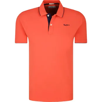 Pepe Jeans London Polokošile LUCAS | Barva:korálově růžový | Velikost:M