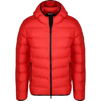 EA7 Péřová bunda | Barva:červený | Velikost:XL