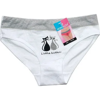 Dámské kalhoty Dámské kalhotky do boků bílé DVĚ KOČIČKY 060 bílé