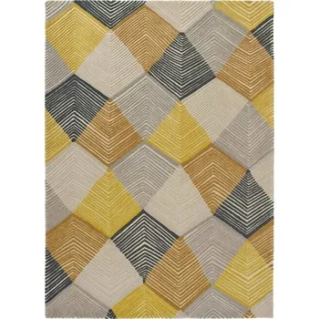 Koberec Vopi Vlněný kusový koberec Harlequin Rhythm Saffron 40906 Brink & Campman (Varianta: 170 x 240)