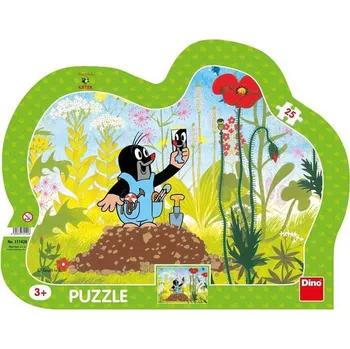 Puzzle Dino Krtek a kalhotky 25 dílků