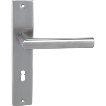 Dveřní kování MP KOVÁNÍ MP - FAVORIT - SH Provedení: BB (pokojový klíč), Povrch: BN - broušená nerez, Rozteč: 90 mm