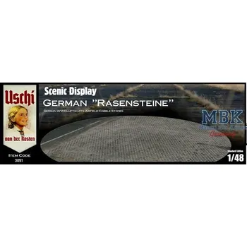 Plastikový model Uschi van der Rosten 1/48 German Luftwaffe Rasensteine circular 48