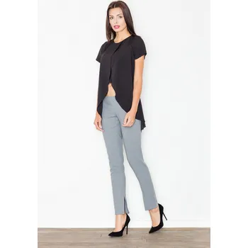 Dámské kalhoty Dámské úzké kalhoty M474 FIGL Barva: Šedá, Velikost: S