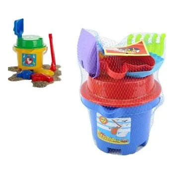 Hračka na písek Kyblík + hračky na písek a pláž 6 ks Olimp