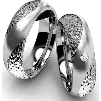 Prsten Snubní prsteny z chirurgické oceli OC1088