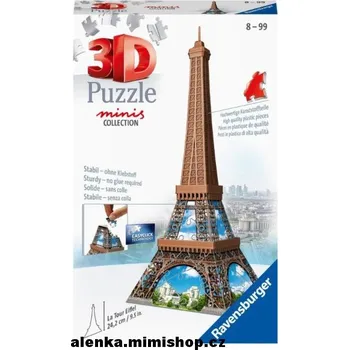 3D puzzle RAVENSBURGER 3D PUZZLE mini stavby > varianta Eiffelova věž