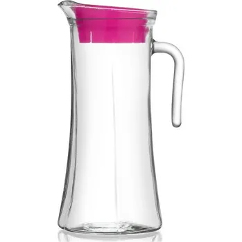 Džbán 1,4l TRUVA sklo, plast.víčko,v26cm