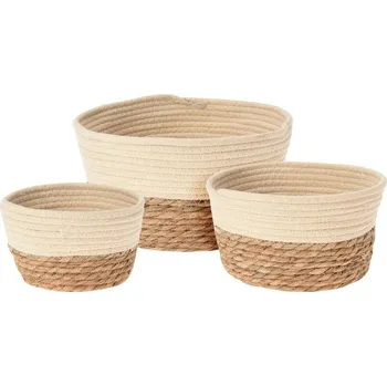 Květináč PROGARDEN Obal na květináč sada 3 ks pletený MARINA KO-MA1000420