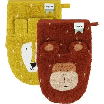 Dětské zboží Trixie žínka set 2 ks - Mr. Lion/Mr. Monkey