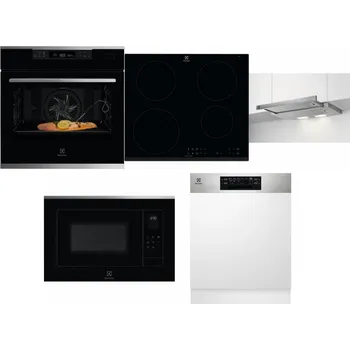 Set domácích spotřebičů ELECTROLUX KOBCS31X + ELECTROLUX LIR60430 + ELECTROLUX LFP326S + ELECTROLUX LMS4253TMX + ELECTROLUX EEM48300IX