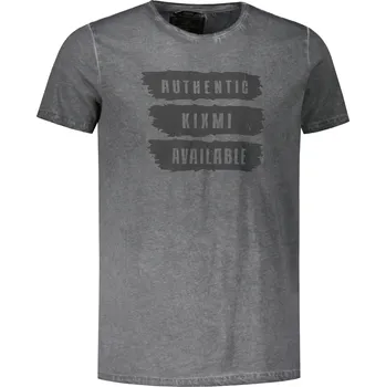 Pánské tričko Pánské triko KIXMI PAUL TMAVĚ ŠEDÁ L