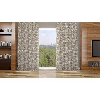 Orbytex Zatemňovací závěs hotový - Stella světle béžová Rozměry: Š/V 145x150 (1ks), Vršek závěsu: ŘASÍCÍ STUHA