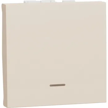 vypínač Tlačítko NOVÁ UNICA s orientační kontrolkou řazení 1/0So, 2M, Béžové