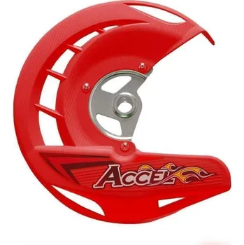 Brzdový kotouč ACCEL kryt předního brzdového kotouče HONDA CRF 250/450R,X 04-14, CR 125/250 04-07 barva červená