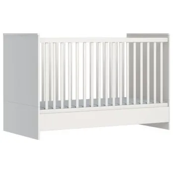 Dětská postýlka Faktum variabilní postýlka Némó s lištou proti okusu a stahovací bočnicí 140 x 70 cm - White