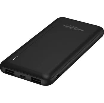 Powerbanka Ansmann PB212 powerbanka Li-Pol, 10000 mAh, Smart IC, microUSB, USB-C®, USB, černá, Indikátor stavu
