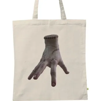 Nákupní taška BIO plátěná taška s potiskem Věc, thing, ruka, wednesday