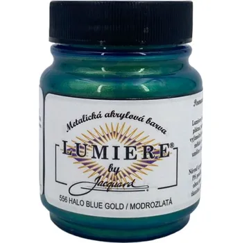 Vodová barva Jacquard Metalické Barvy Lumiere 556 modrozlatá