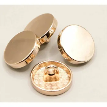 Knoflík Kovový knoflík - zlatá - průměr 1,2 cm