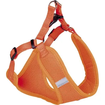 Postroj pro psa Nobby hrudní postroj MESH REFLECT neon oranžová XS
