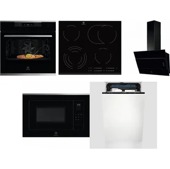 Set domácích spotřebičů ELECTROLUX KOBCS31X + ELECTROLUX EHF6547FXK + ELECTROLUX LFV316K + ELECTROLUX LMS4253TMX + ELECTROLUX EEM23100L