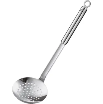 Naběračka Kuchyňská blanžírovací lžíce s kulatou rukojetí 12 cm - RÖSLE (Sběračka děrovaná mělká 12 cm - RÖSLE)