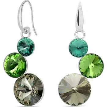 Náušnice Náušnice se Swarovski Elements Lollipop KW11223EM Emerald