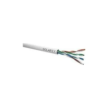 Síťový kabel Instalační kabel Solarix UTP, Cat5E, drát, PVC, box 100m SXKD-5E-UTP-PVC